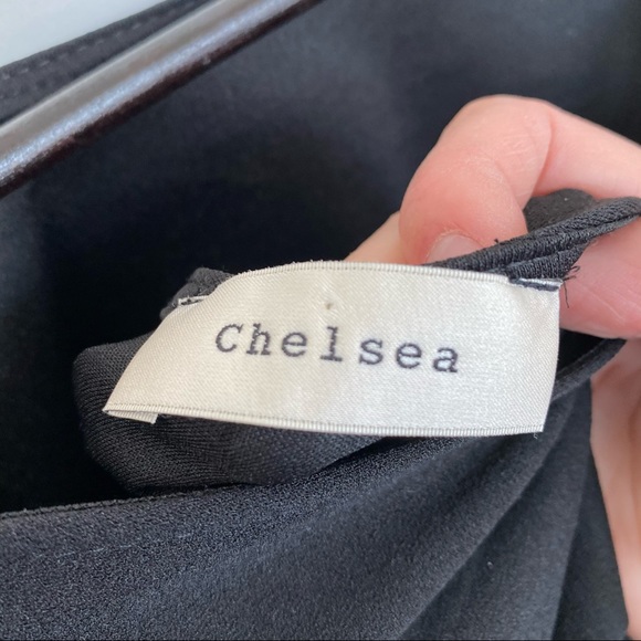 Chelsea Black Dress with Dramatic Ruffle Sleeves - Picture 4 of 4